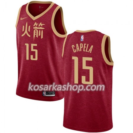 Dres Houston Rockets Clint Capela 15 Nike 2018-19 City Edition Crvena Swingman